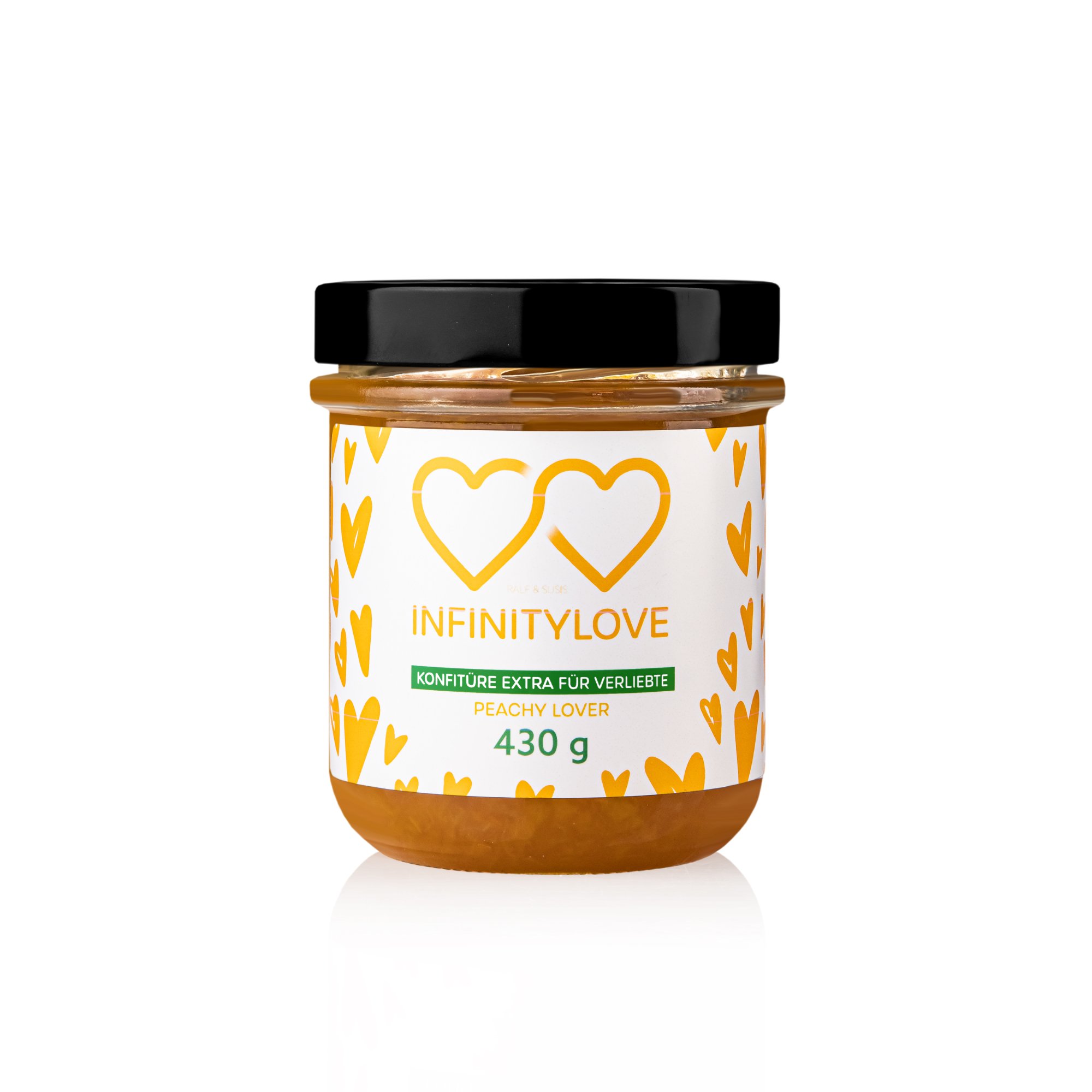 INFINITYLOVE Peach Konfitüre extra
					430 g
				